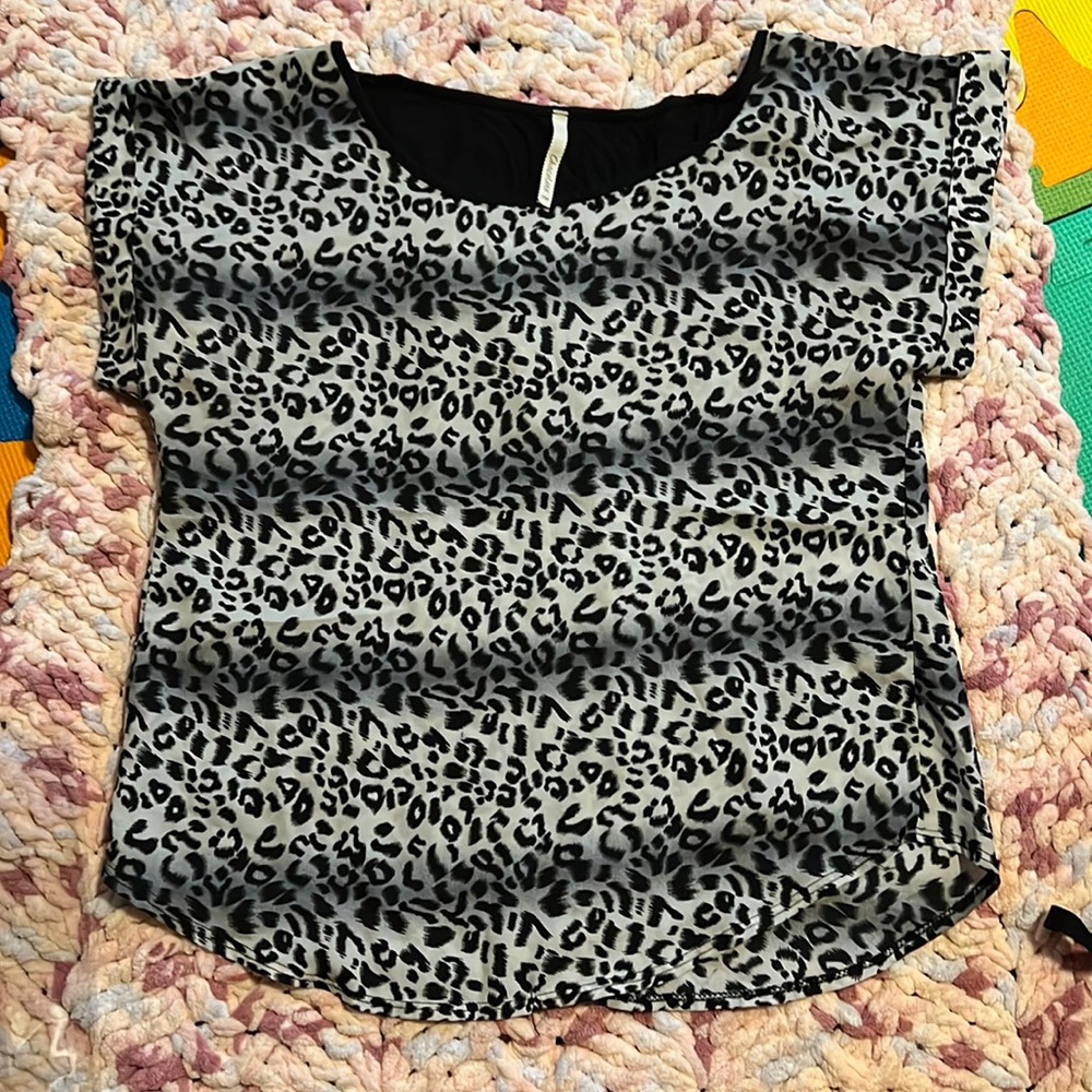 Leopard print blouse